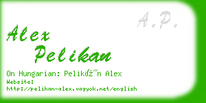 alex pelikan business card